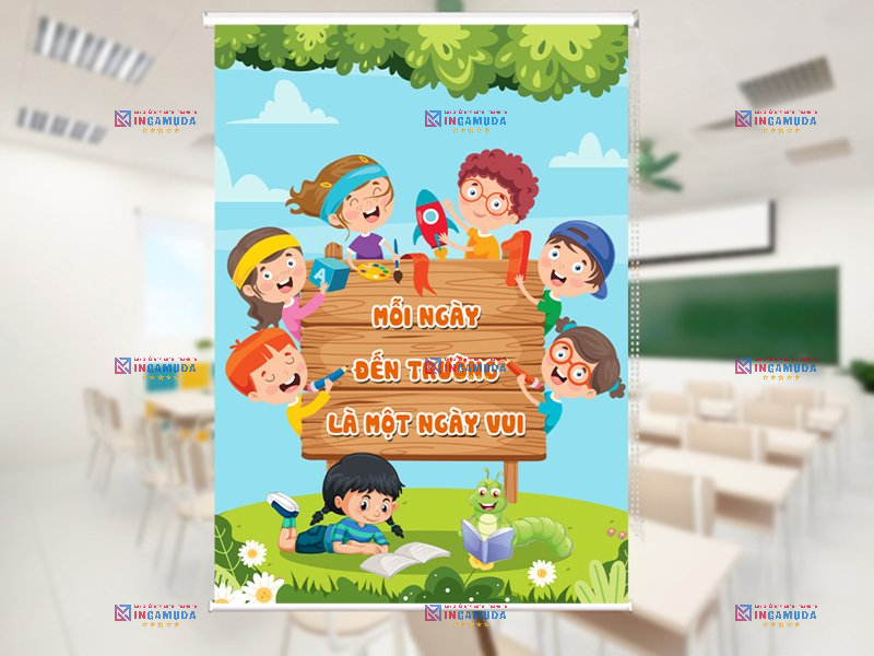 Rèm Cuốn Cho Trường Học Lựa Chọn Các Mẫu Rèm Cuốn Đẹp Nhất Độc Quyền Tại Xưởng In Gamuda Năm Học 2024-2025