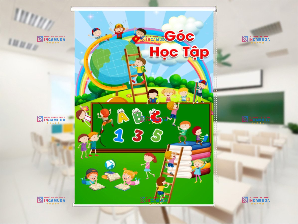 Lựa Chọn Hoàn Hảo Cho Trường Học Với Sản Phẩm Rèm Cuốn In Tranh 3D Cho Lớp Học Độc Quyền Tại Xưởng In Gamuda Với Giá Tốt Nhất