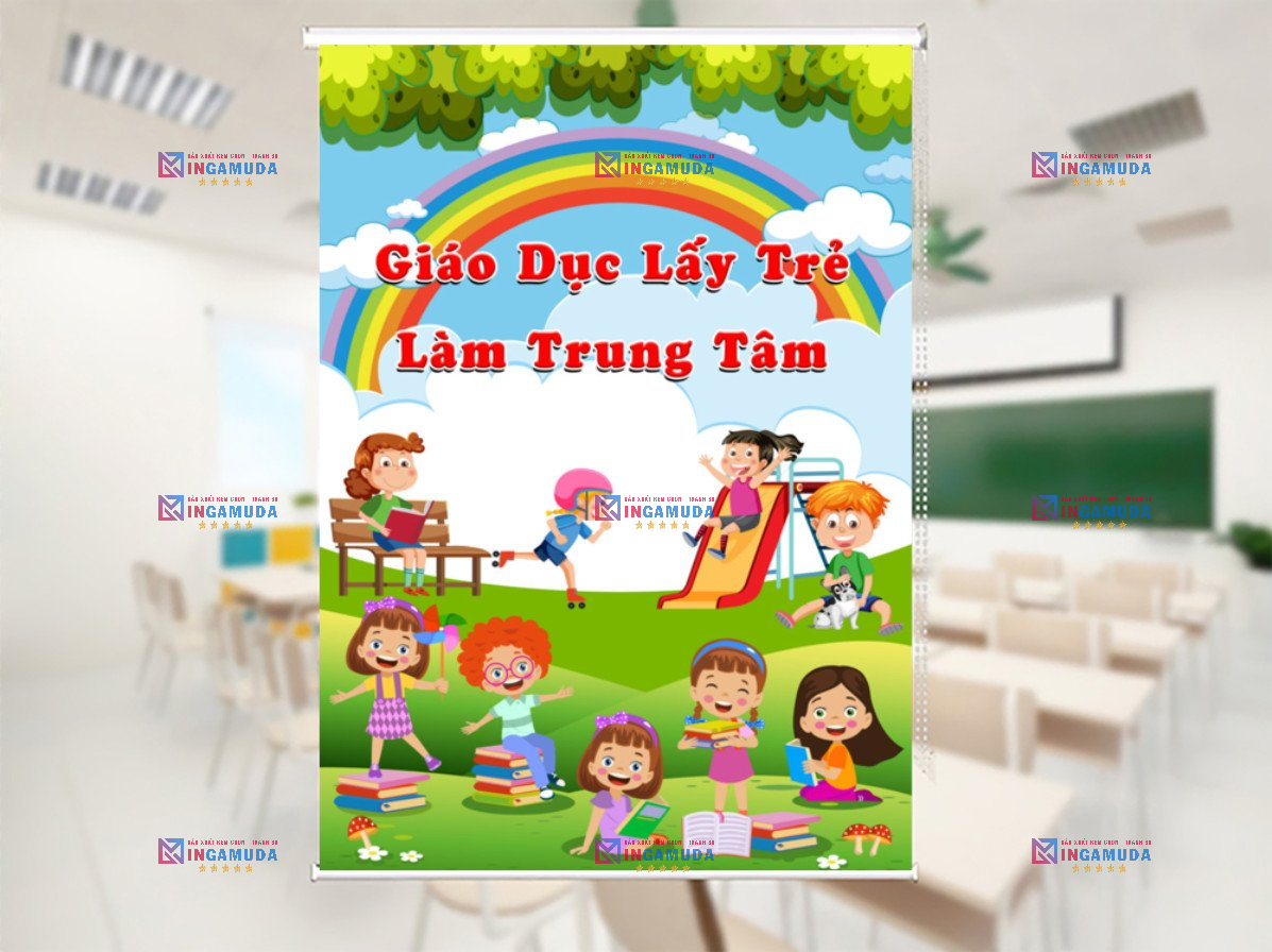 Lựa Chọn Hoàn Hảo Cho Trường Học Với Sản Phẩm Rèm Cuốn In Tranh 3D Cho Lớp Học Độc Quyền Tại Xưởng In Gamuda Với Giá Tốt Nhất