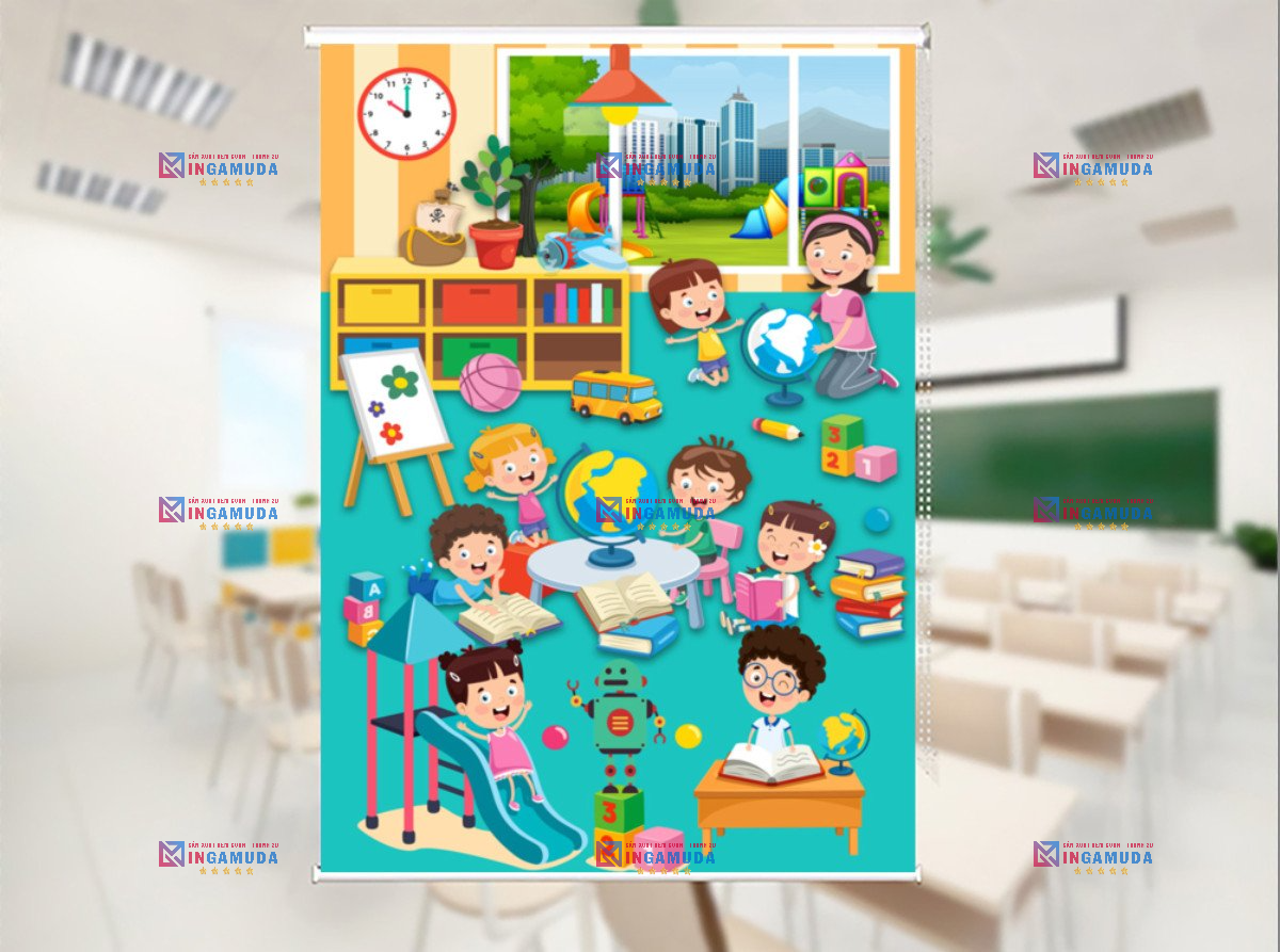 Lựa Chọn Hoàn Hảo Cho Trường Học Với Sản Phẩm Rèm Cuốn In Tranh 3D Cho Lớp Học Độc Quyền Tại Xưởng In Gamuda Với Giá Tốt Nhất
