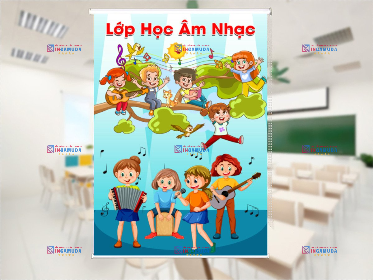 Lựa Chọn Hoàn Hảo Cho Trường Học Với Sản Phẩm Rèm Cuốn In Tranh 3D Cho Lớp Học Độc Quyền Tại Xưởng In Gamuda Với Giá Tốt Nhất