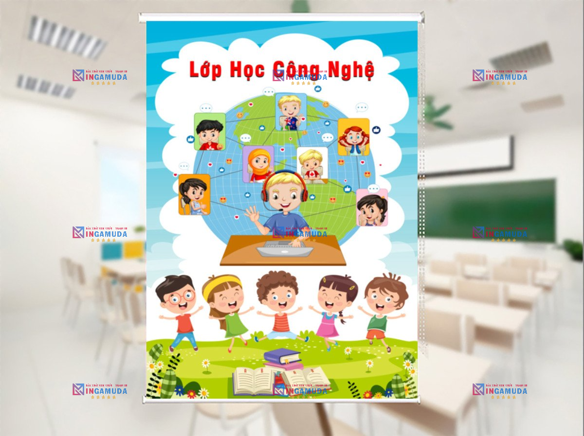 Lựa Chọn Hoàn Hảo Cho Trường Học Với Sản Phẩm Rèm Cuốn In Tranh 3D Cho Lớp Học Độc Quyền Tại Xưởng In Gamuda Với Giá Tốt Nhất