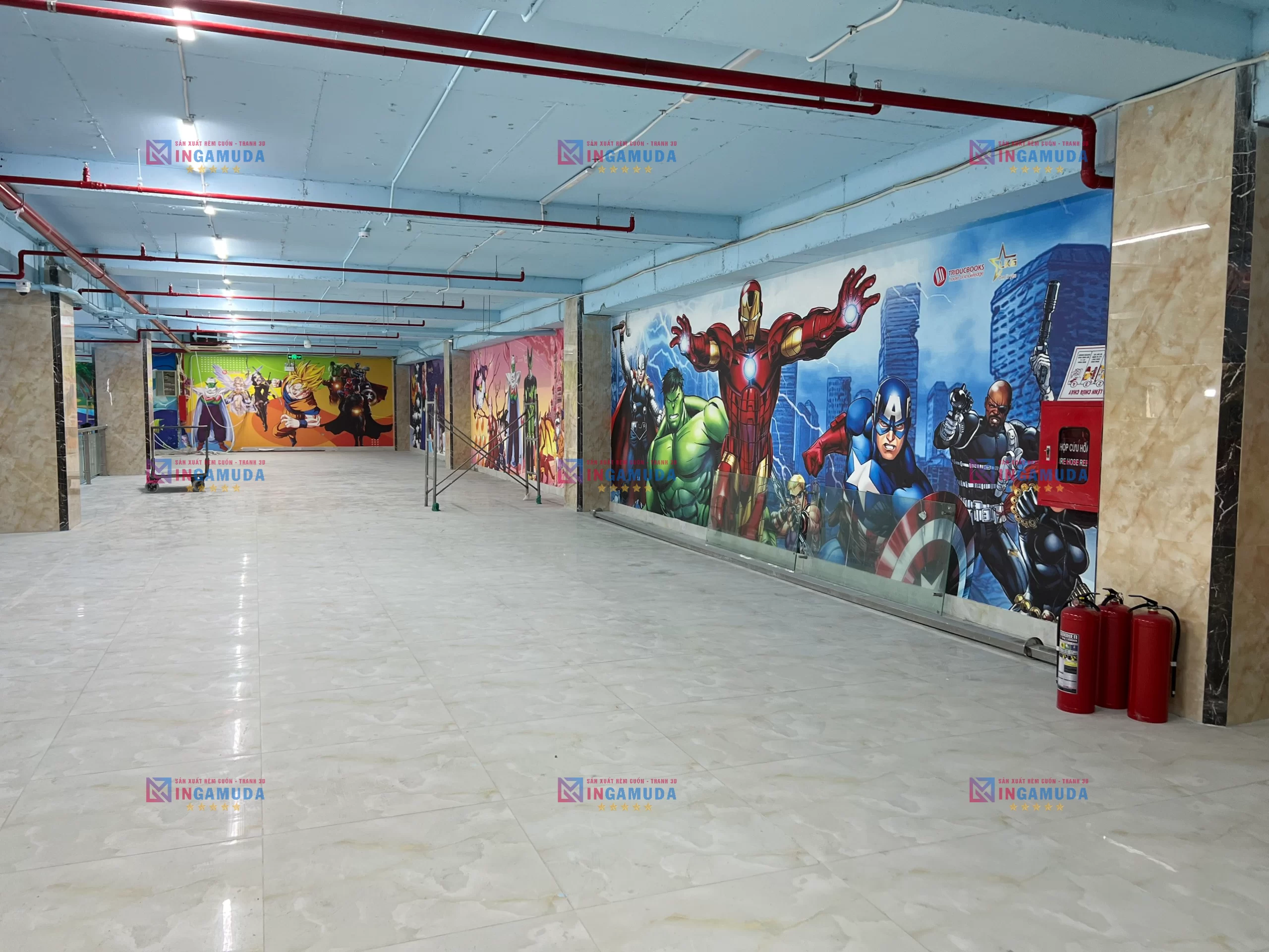Thiết Kế Thi Công Rèm Cuốn Tranh 3D Cho Khu Vui Chơi Tư Vấn Thiết Kế Sản Xuất Trực Tiếp Với Đội Ngũ Chuyên Nghiệp Nhất Tại Xưởng In Gamuda