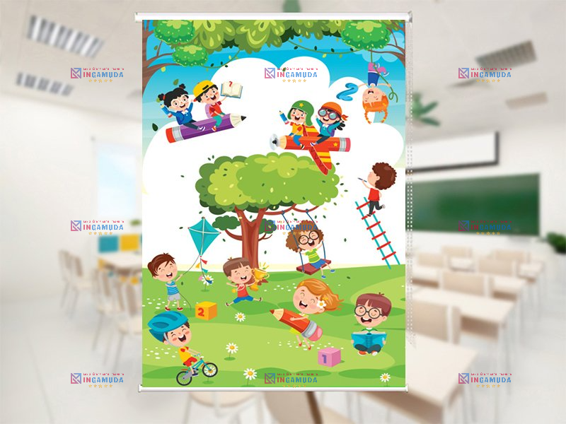 Các Mẫu Rèm Cuốn Tranh Cho Trường Học Đẹp Nhất Với Nhiều Mẫu Lựa Chọn Phù Hợp Cho Trường Lớp Năm Học 2024-2025 Sản Xuất Độc Quyền Tốt Nhất Tại Xưởng In Gamuda