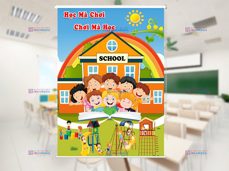 Các Mẫu Rèm Cuốn Tranh Cho Trường Học Đẹp Nhất Với Nhiều Mẫu Lựa Chọn Phù Hợp Cho Trường Lớp Năm Học 2024-2025 Sản Xuất Độc Quyền Tốt Nhất Tại Xưởng In Gamuda