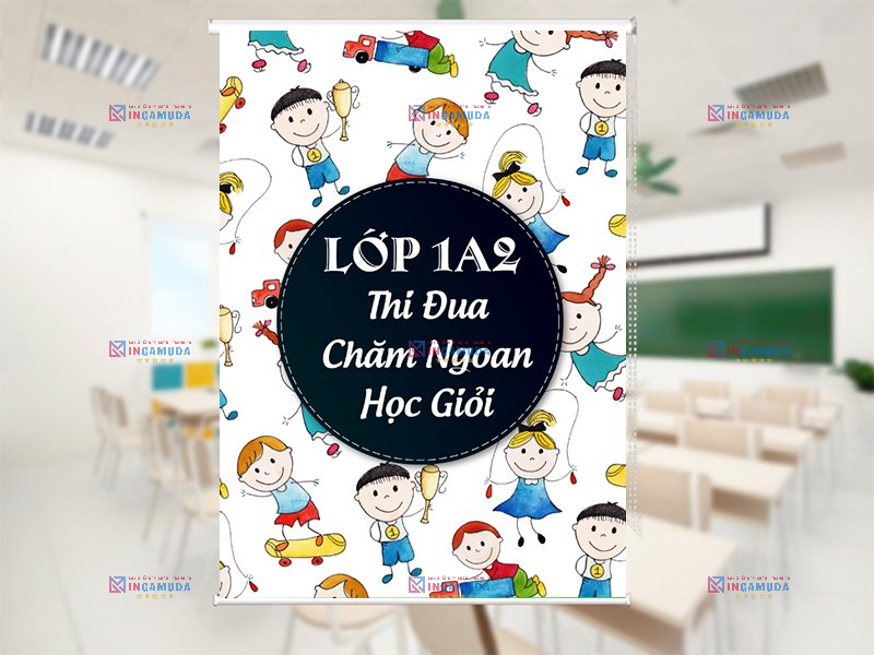 Các Mẫu Rèm Cuốn Tranh Cho Trường Học Đẹp Nhất Với Nhiều Mẫu Lựa Chọn Phù Hợp Cho Trường Lớp Năm Học 2024-2025 Sản Xuất Độc Quyền Tốt Nhất Tại Xưởng In Gamuda