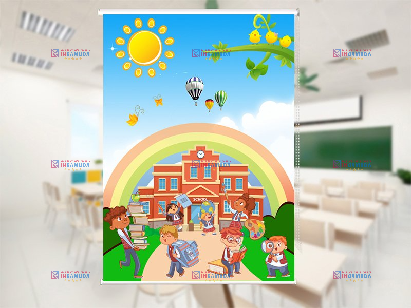 Các Mẫu Rèm Cuốn Tranh Cho Trường Học Đẹp Nhất Với Nhiều Mẫu Lựa Chọn Phù Hợp Cho Trường Lớp Năm Học 2024-2025 Sản Xuất Độc Quyền Tốt Nhất Tại Xưởng In Gamuda