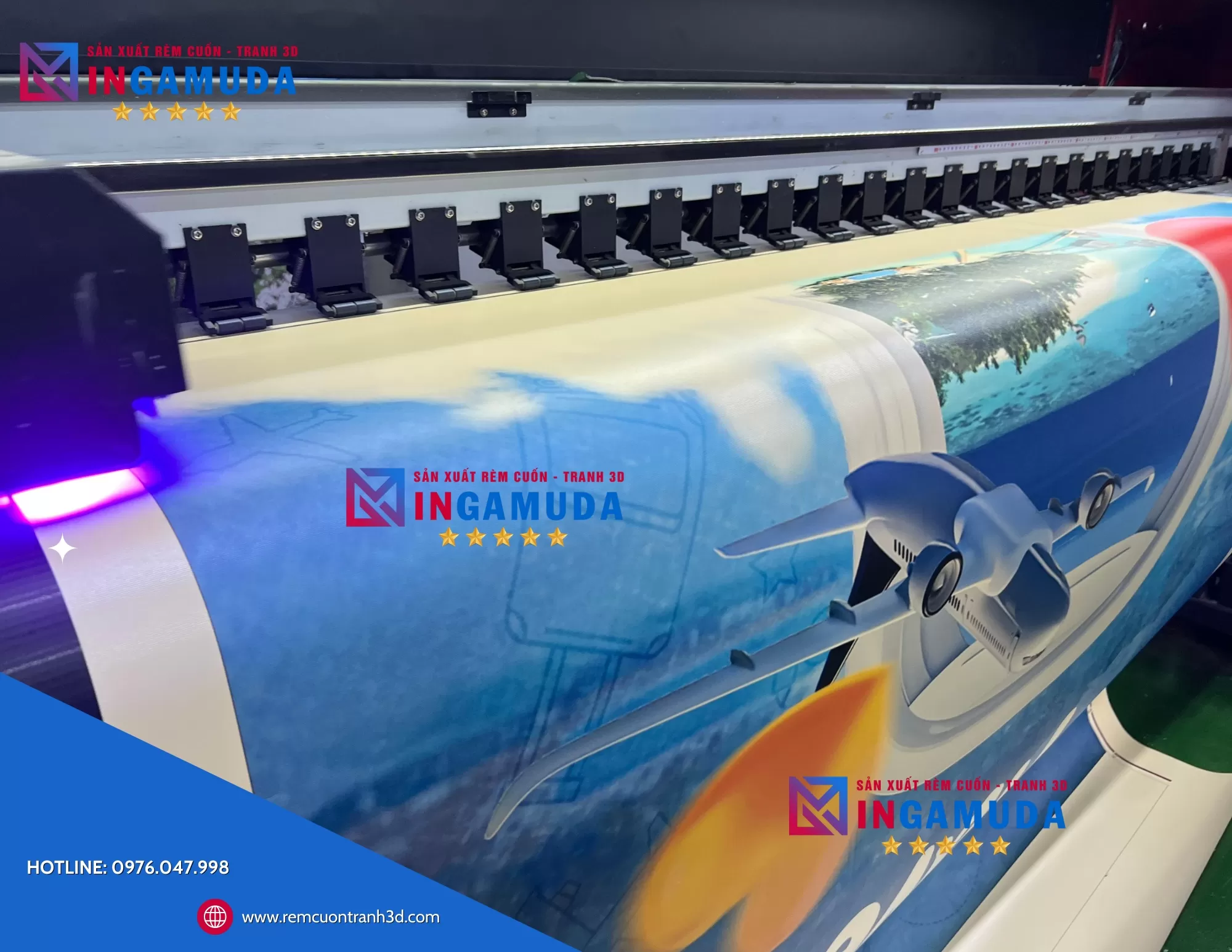 In 3D Lên Rèm Cuốn Màu Kem – Nâng Tầm Thẩm Mỹ Cho Không Gian Sống