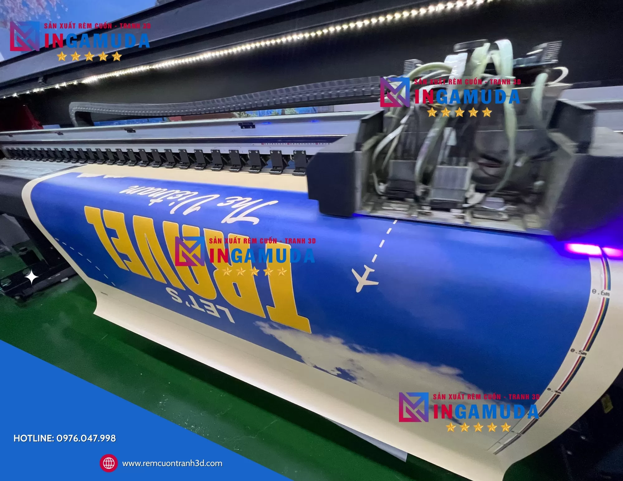 In 3D Lên Rèm Cuốn Màu Kem – Nâng Tầm Thẩm Mỹ Cho Không Gian Sống
