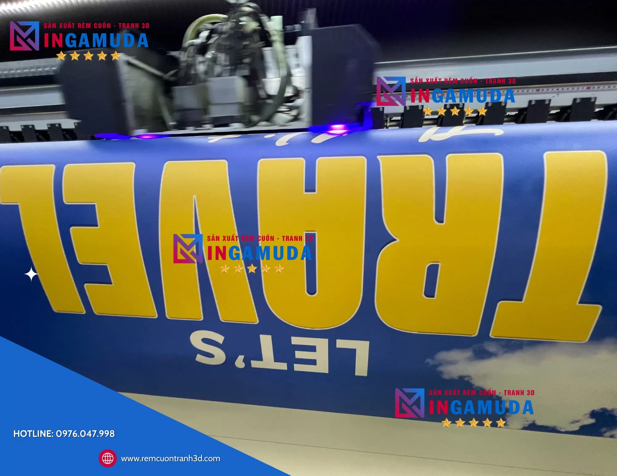 In 3D Lên Rèm Cuốn Màu Kem – Nâng Tầm Thẩm Mỹ Cho Không Gian Sống