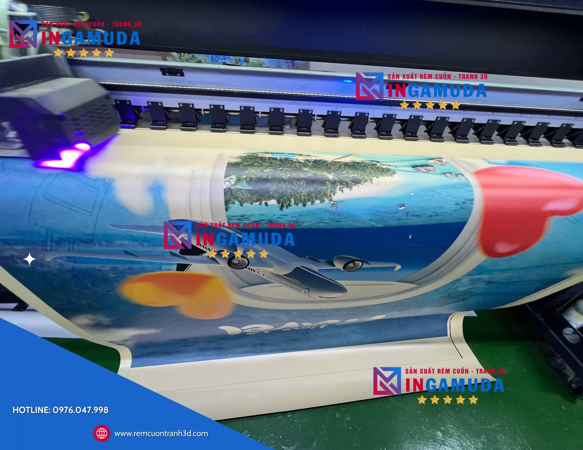 In 3D Lên Rèm Cuốn Màu Kem – Nâng Tầm Thẩm Mỹ Cho Không Gian Sống